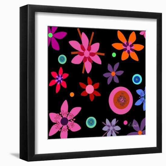 Fragrant Folly Black-Ruth Palmer-Framed Art Print