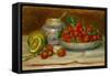 Fraises, around 1905 Canvas, 28 x 46 cm RF 1963-17.-Pierre-Auguste Renoir-Framed Stretched Canvas