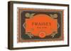 Fraises Au Vin Label-null-Framed Art Print