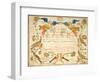 Fraktur for the Birth and Baptismal Certificate for Elizabeth Wachter (1808-71) 1808-null-Framed Giclee Print