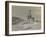 Fram on Narrow Passage Through Ice, Engraving from Report of Fram Expedition of 1893-1896-Fridtjof Nansen-Framed Giclee Print