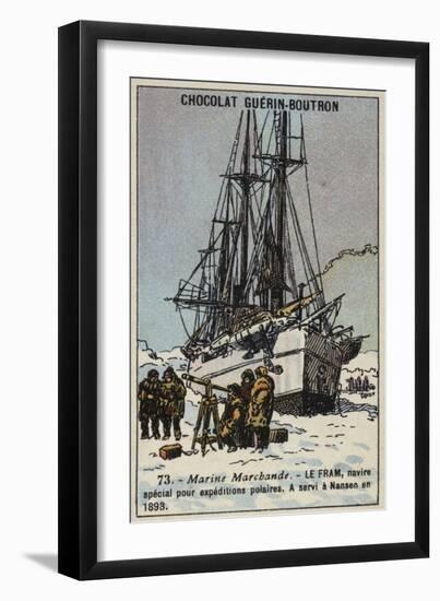 Fram, Ship Specially Designed for Polar Expeditions-null-Framed Premium Giclee Print