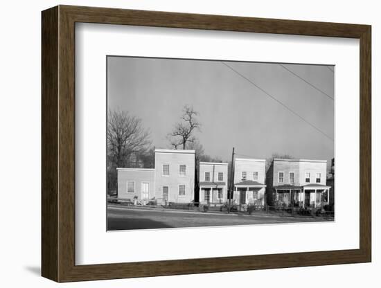 Frame houses in Fredericksburg, Virginia, 1936-Walker Evans-Framed Photographic Print