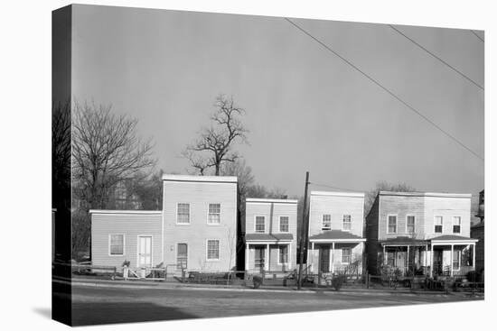 Frame houses in Fredericksburg, Virginia, 1936-Walker Evans-Stretched Canvas