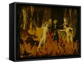 Frame of Hand-Tinted French Silent Film-Fritz Goro-Framed Stretched Canvas