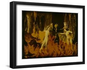 Frame of Hand-Tinted French Silent Film-Fritz Goro-Framed Photographic Print