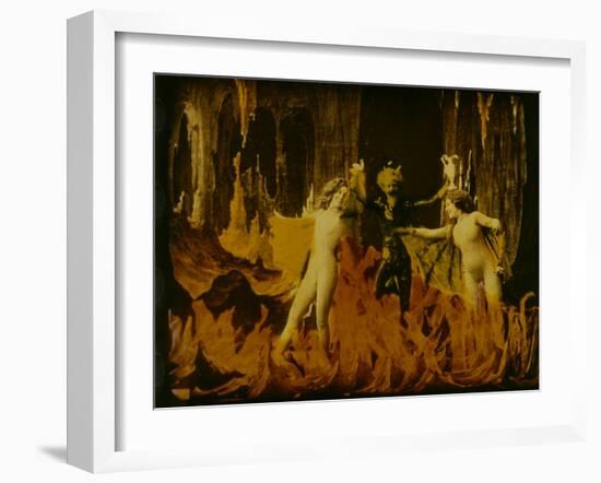 Frame of Hand-Tinted French Silent Film-Fritz Goro-Framed Photographic Print