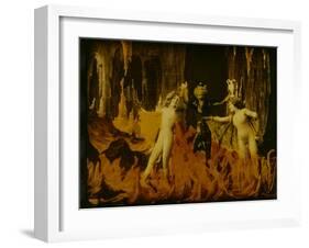 Frame of Hand-Tinted French Silent Film-Fritz Goro-Framed Photographic Print