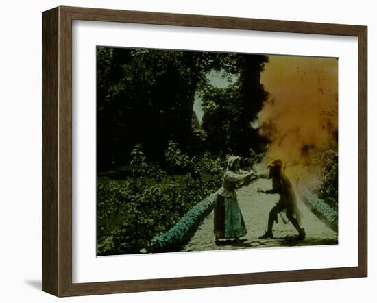 Frame of Hand-Tinted French Silent Film-Fritz Goro-Framed Photographic Print