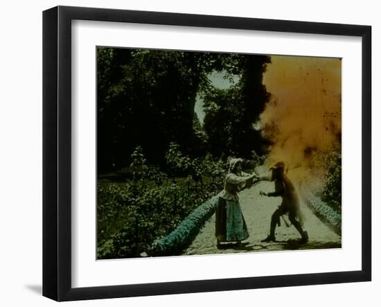 Frame of Hand-Tinted French Silent Film-Fritz Goro-Framed Photographic Print