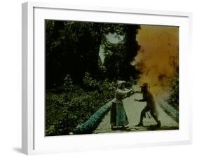 Frame of Hand-Tinted French Silent Film-Fritz Goro-Framed Photographic Print