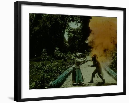 Frame of Hand-Tinted French Silent Film-Fritz Goro-Framed Photographic Print