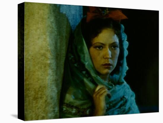 Frame of Hand-Tinted Silent Film-Fritz Goro-Stretched Canvas