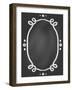 Frame on Chalk Borard-tukkki-Framed Art Print