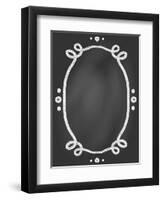 Frame on Chalk Borard-tukkki-Framed Art Print