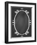 Frame on Chalk Borard-tukkki-Framed Art Print