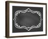 Frame on Chalk Borard-tukkki-Framed Art Print