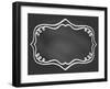 Frame on Chalk Borard-tukkki-Framed Art Print