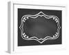 Frame on Chalk Borard-tukkki-Framed Art Print