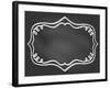 Frame on Chalk Borard-tukkki-Framed Art Print