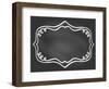 Frame on Chalk Borard-tukkki-Framed Art Print