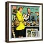 "Frame-Up", April 30, 1955-Stevan Dohanos-Framed Premium Giclee Print