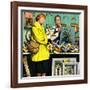 "Frame-Up", April 30, 1955-Stevan Dohanos-Framed Giclee Print
