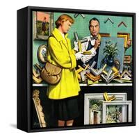 "Frame-Up", April 30, 1955-Stevan Dohanos-Framed Stretched Canvas