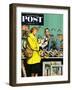 "Frame-Up" Saturday Evening Post Cover, April 30, 1955-Stevan Dohanos-Framed Giclee Print