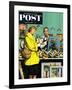 "Frame-Up" Saturday Evening Post Cover, April 30, 1955-Stevan Dohanos-Framed Giclee Print