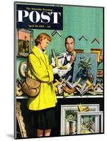 "Frame-Up" Saturday Evening Post Cover, April 30, 1955-Stevan Dohanos-Mounted Giclee Print