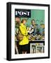 "Frame-Up" Saturday Evening Post Cover, April 30, 1955-Stevan Dohanos-Framed Premium Giclee Print