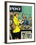 "Frame-Up" Saturday Evening Post Cover, April 30, 1955-Stevan Dohanos-Framed Giclee Print