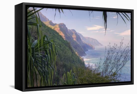 Framed Coast, Kauai-Vincent James-Framed Stretched Canvas