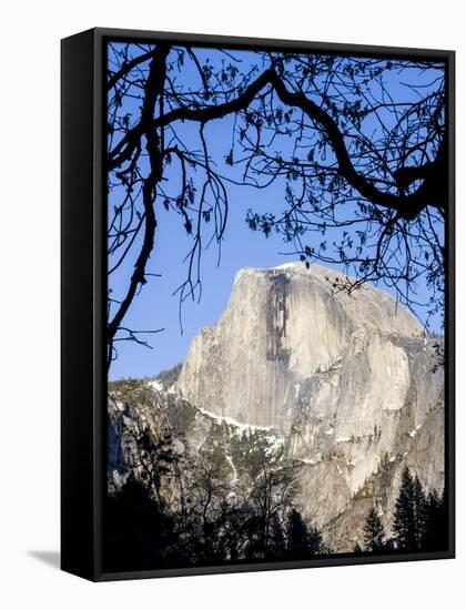 Framed Half Dome Seen from the Valley Floor, Yosemite, California, USA-Tom Norring-Framed Stretched Canvas