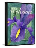 Framed Iris-Fiona Stokes-Gilbert-Framed Stretched Canvas
