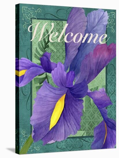 Framed Iris-Fiona Stokes-Gilbert-Stretched Canvas