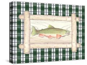 Framed Lake Fish II-Andi Metz-Stretched Canvas