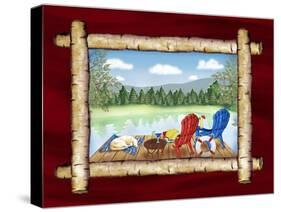 Framed Lake View II-Andi Metz-Stretched Canvas