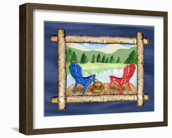 Framed Lake View IV-Andi Metz-Framed Art Print