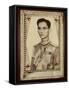 Framed Portrait of King Bhumibol Adulyadej-null-Framed Stretched Canvas