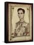 Framed Portrait of King Bhumibol Adulyadej-null-Framed Stretched Canvas