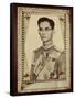 Framed Portrait of King Bhumibol Adulyadej-null-Framed Stretched Canvas