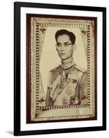 Framed Portrait of King Bhumibol Adulyadej-null-Framed Photographic Print