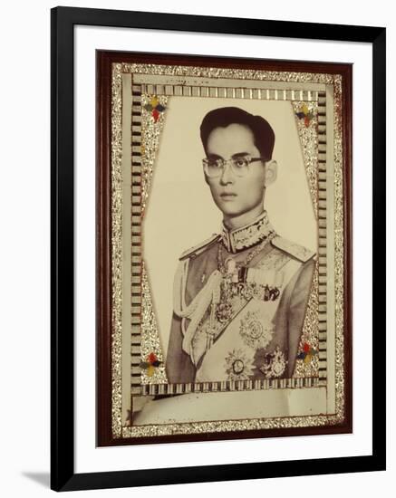 Framed Portrait of King Bhumibol Adulyadej-null-Framed Photographic Print