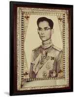 Framed Portrait of King Bhumibol Adulyadej-null-Framed Photographic Print