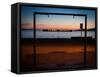 Framed Sunset-Sharon Wish-Framed Stretched Canvas