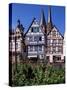 Framework at Market Square, Gelnhausen, Hesse, Germany-Hans Peter Merten-Stretched Canvas