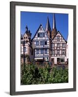 Framework at Market Square, Gelnhausen, Hesse, Germany-Hans Peter Merten-Framed Photographic Print