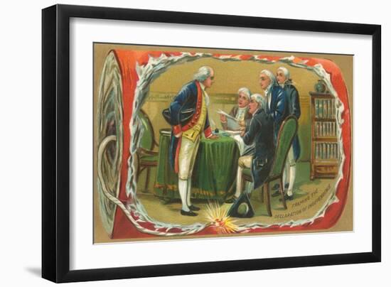 Framing of the Declaration of Independence-null-Framed Art Print